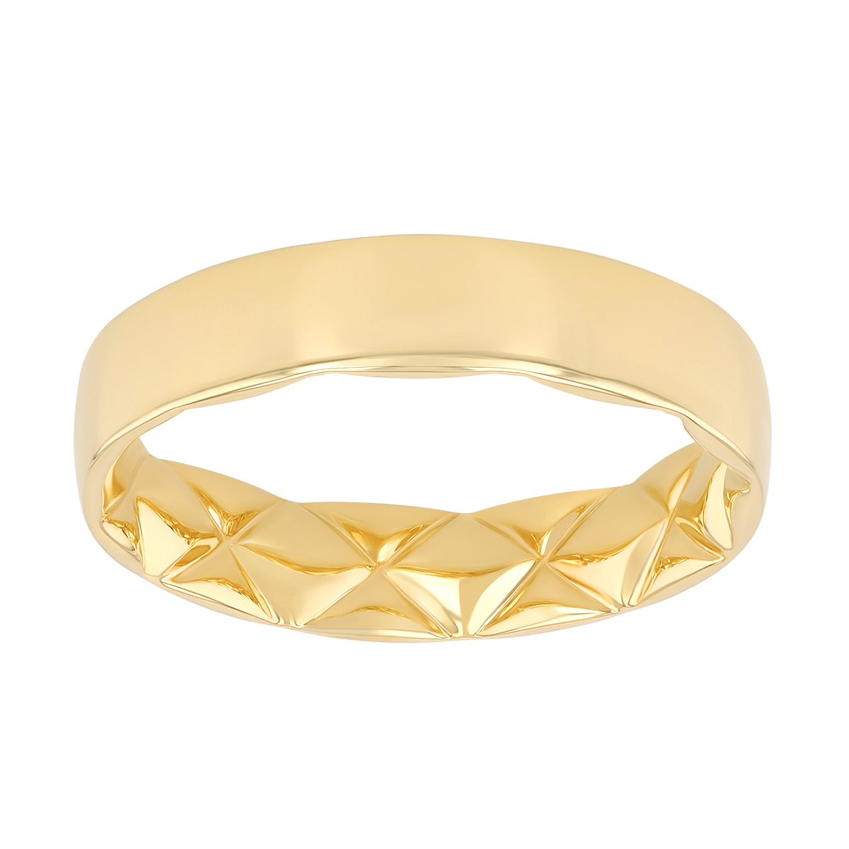 A. Jaffe Yellow Gold Wedding Band, 5 mm