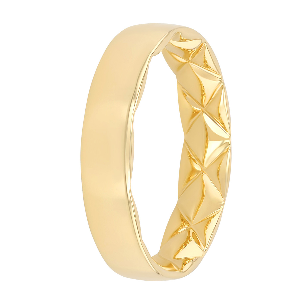A. Jaffe Yellow Gold Wedding Band, 5 mm