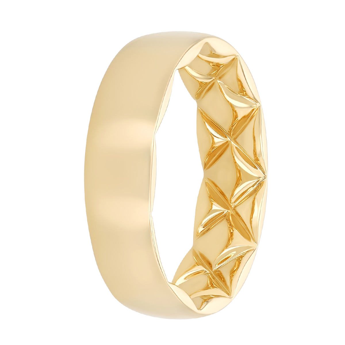 A. Jaffe Yellow Gold Wedding Band, 6 mm