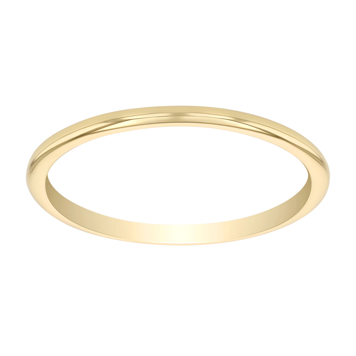 Yellow Gold High Polish Thin Wedding Band