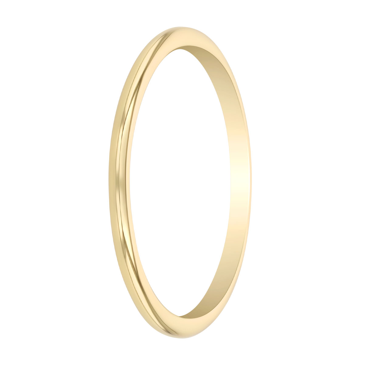 Yellow Gold High Polish Thin Wedding Band