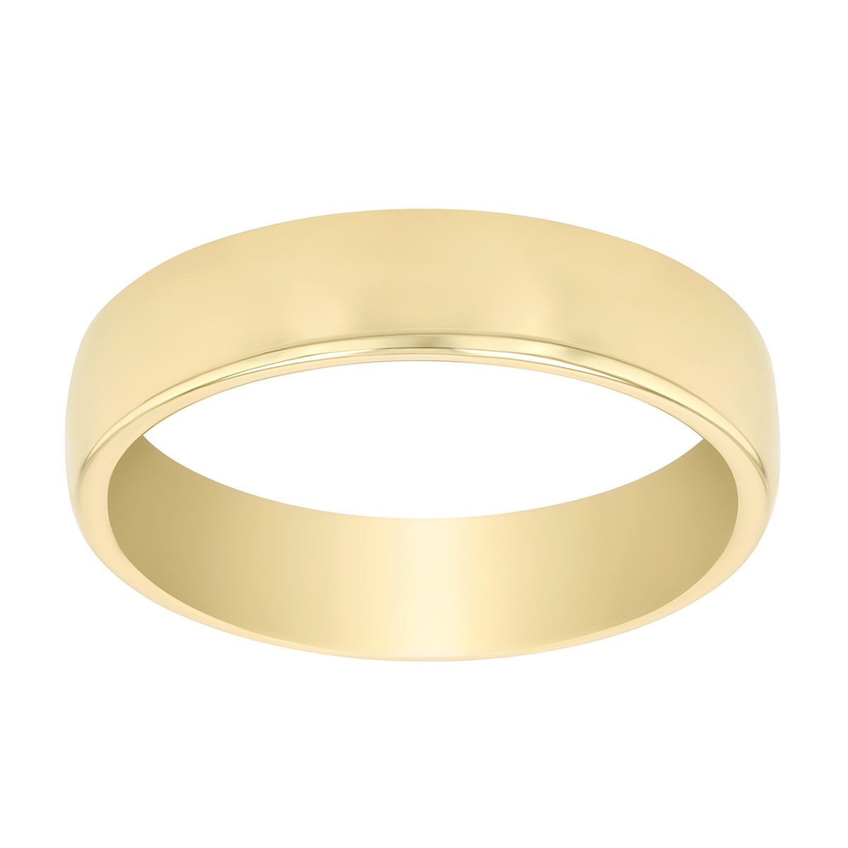 Yellow Gold Wedding Band, 5 mm