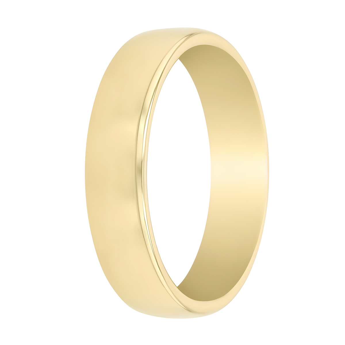 Yellow Gold Wedding Band, 5 mm