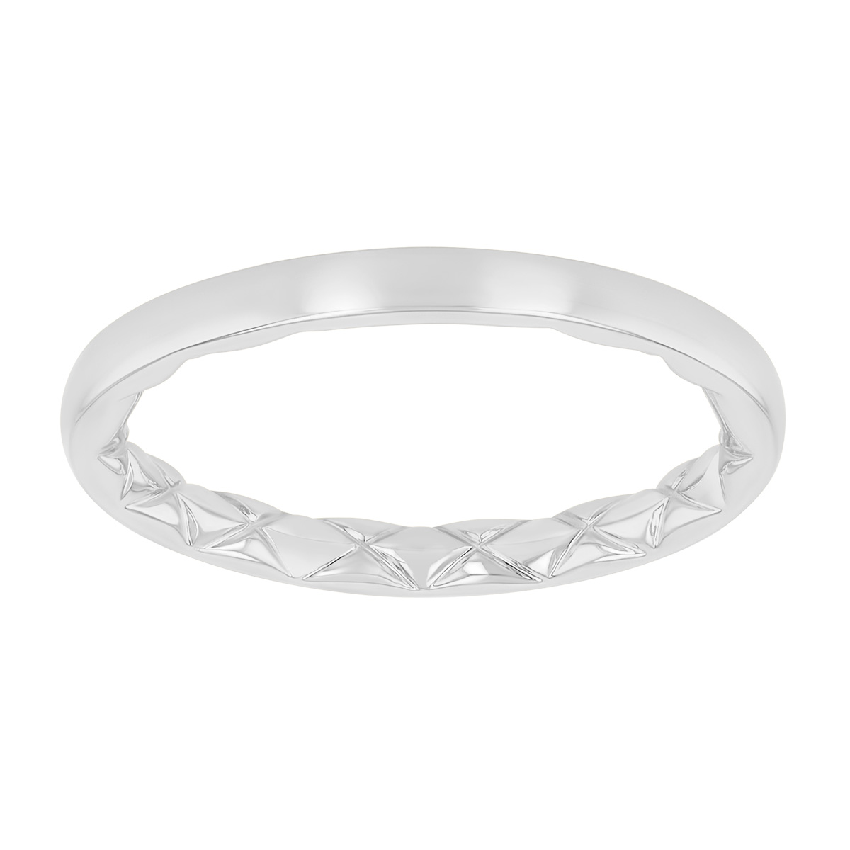 A. Jaffe White Gold Wedding Band, 2 mm