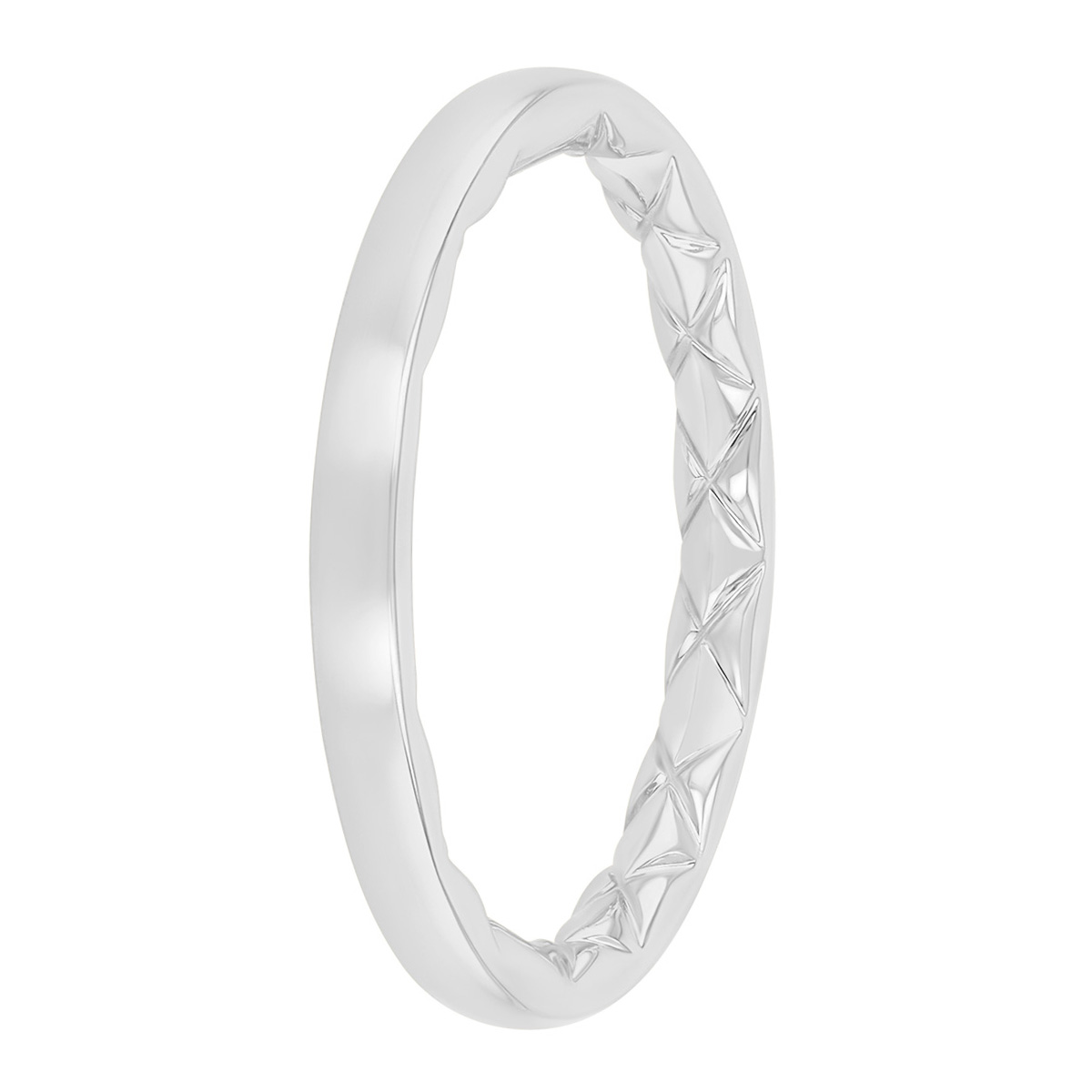 A. Jaffe White Gold Wedding Band, 2 mm