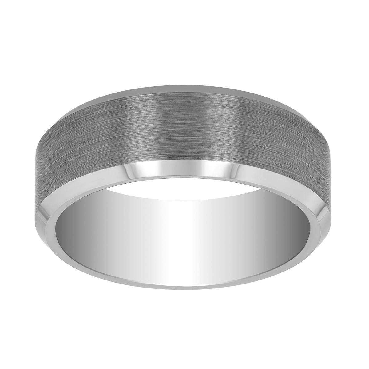 Tungsten Brushed Finished Wedding Band, Size 10
