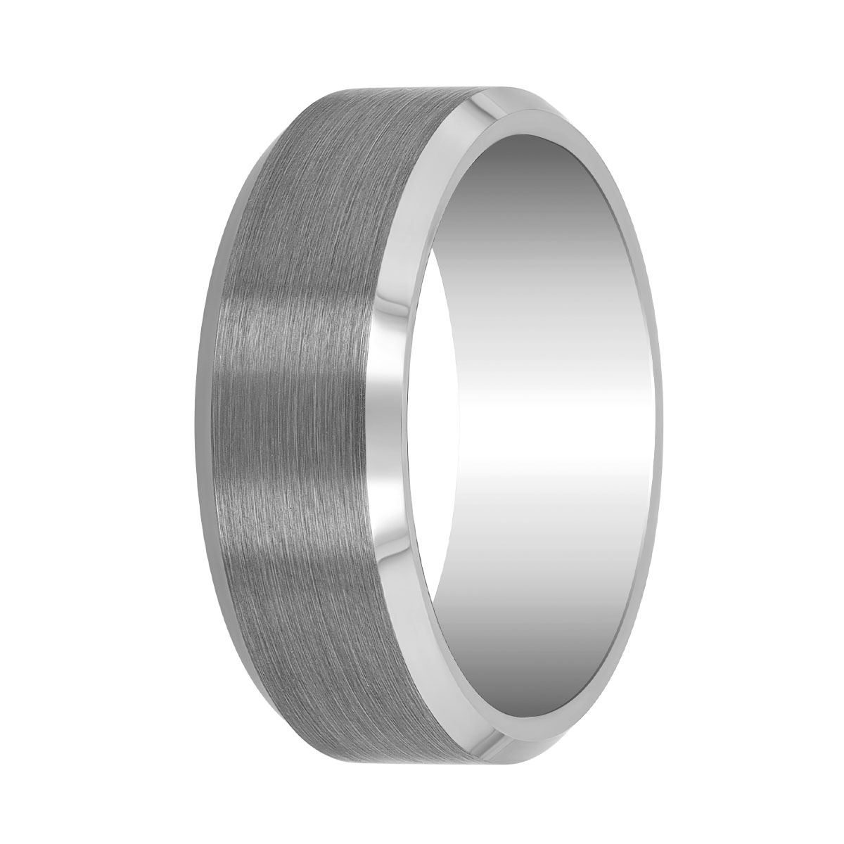 Tungsten Brushed Finished Wedding Band, Size 10