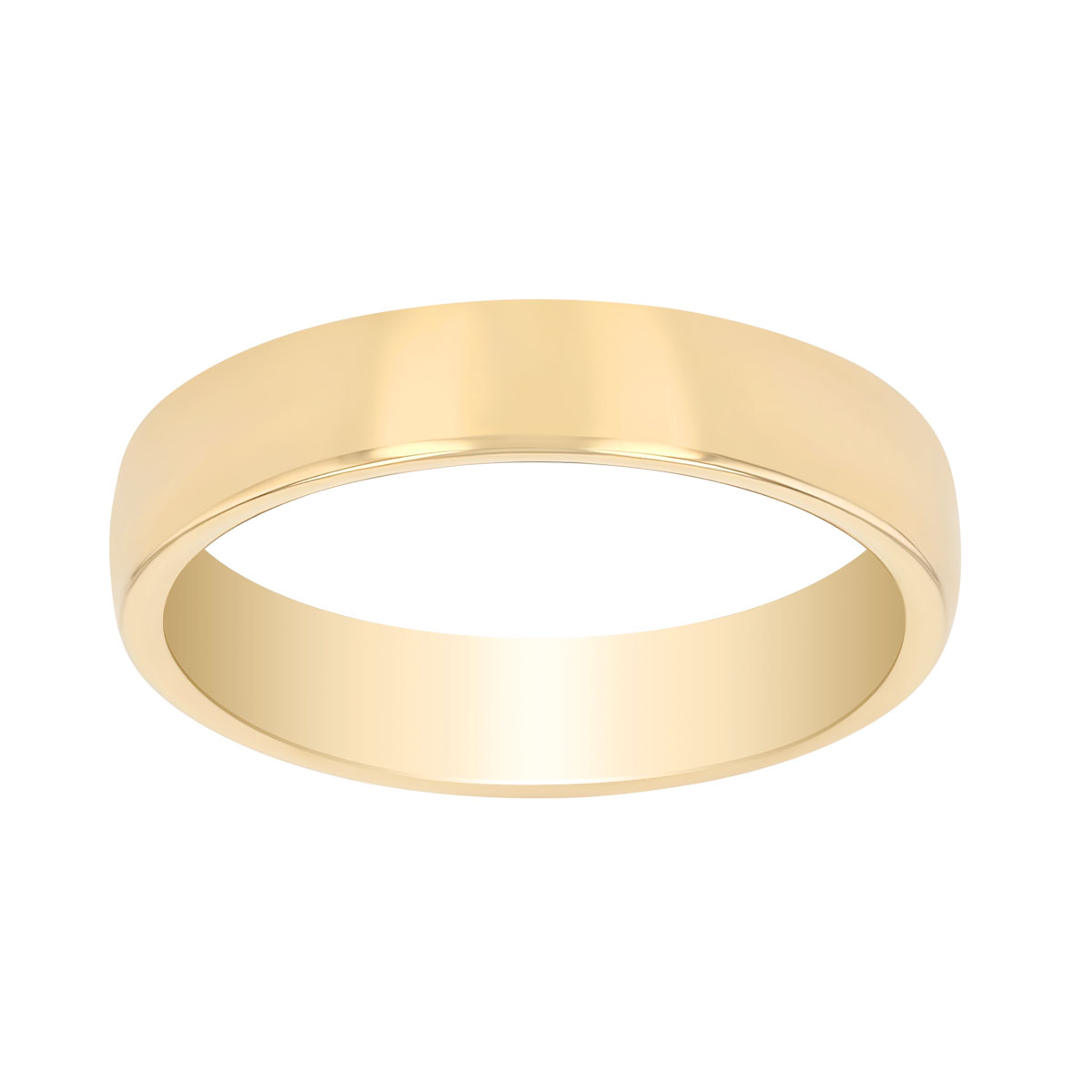 Yellow Gold Wedding Band, 4 mm