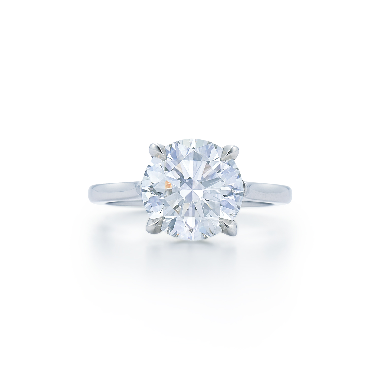 Kwiat Round Diamond Solitaire Engagement Ring in Platinum