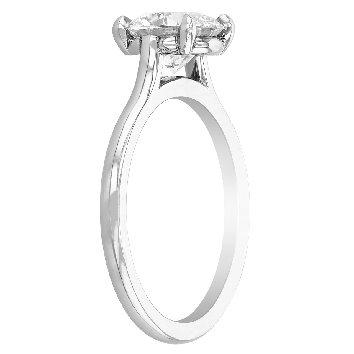 Kwiat Round Diamond Solitaire Engagement Ring in Platinum