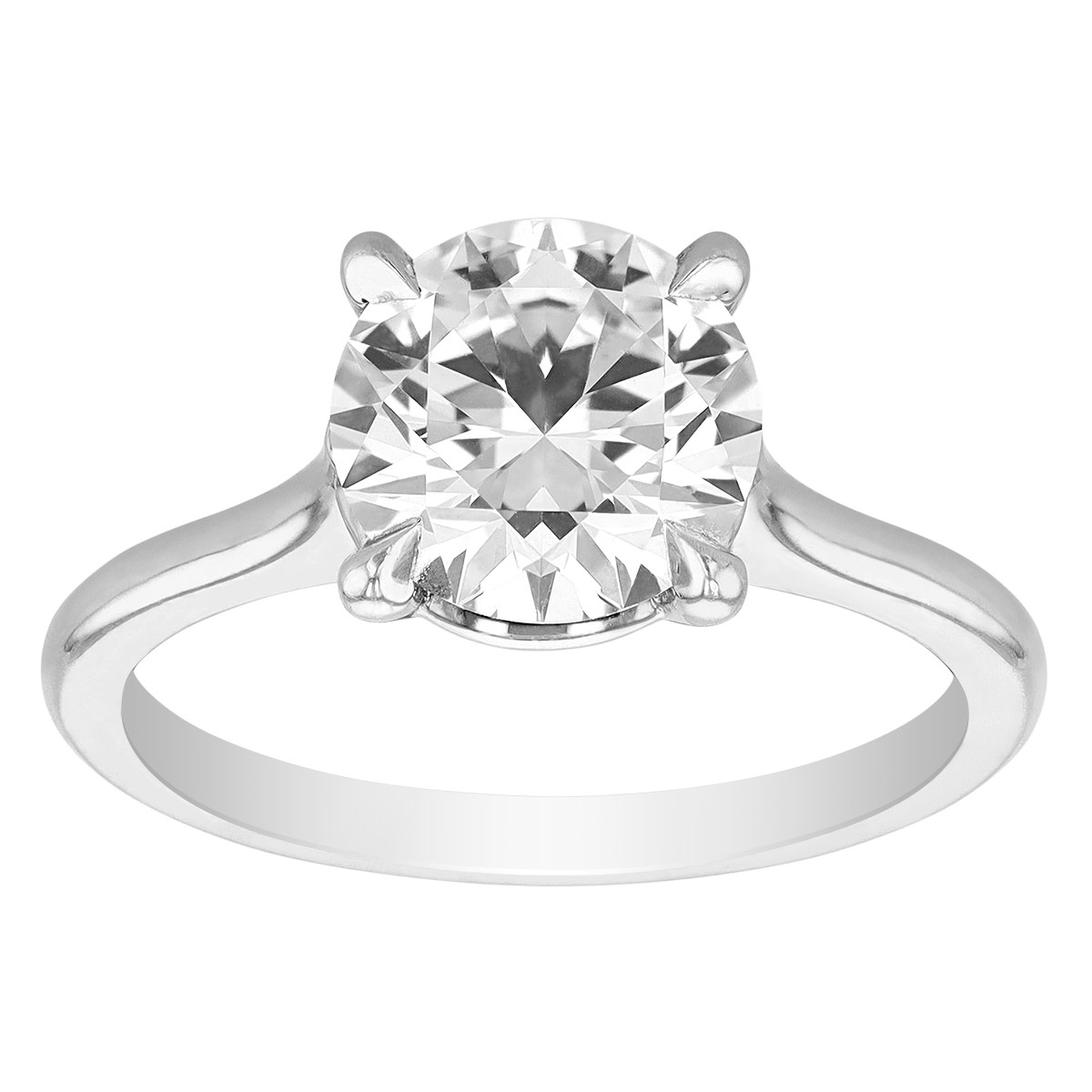 Kwiat Platinum Round Diamond Solitaire Ring, 2.01 ct
