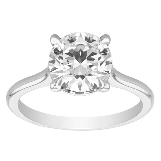 Kwiat Platinum Round Diamond Solitaire Ring, 2.01 ct