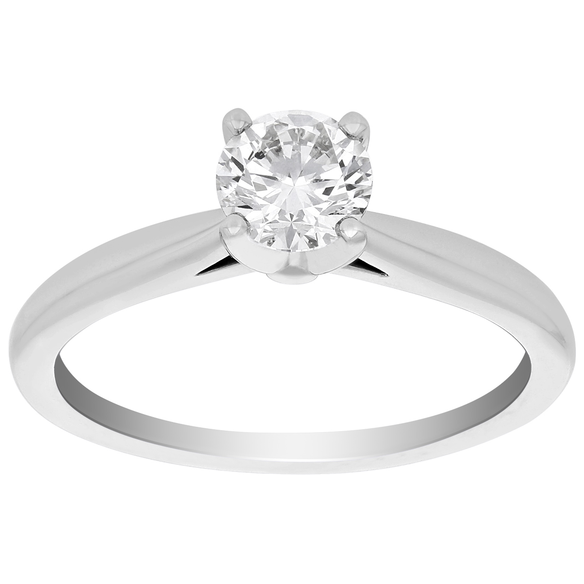 ALTR Lab Grown Round Diamond Solitaire Engagement Ring in White Gold, .71 ct