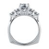 A. Jaffe Diamond 5 Stone Trellis Euro Band Engagement Ring Setting in White Gold