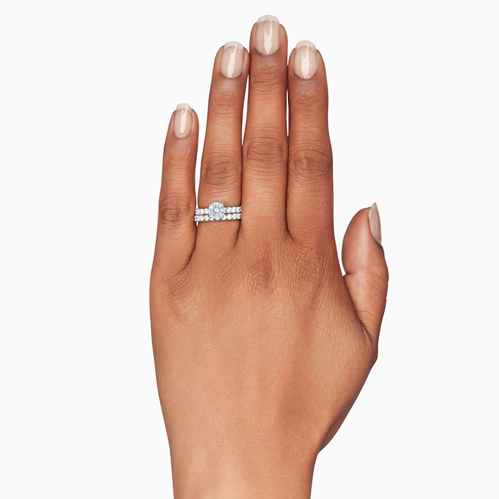 18K Gold Diamond Flush Fit Engagement Ring Setting