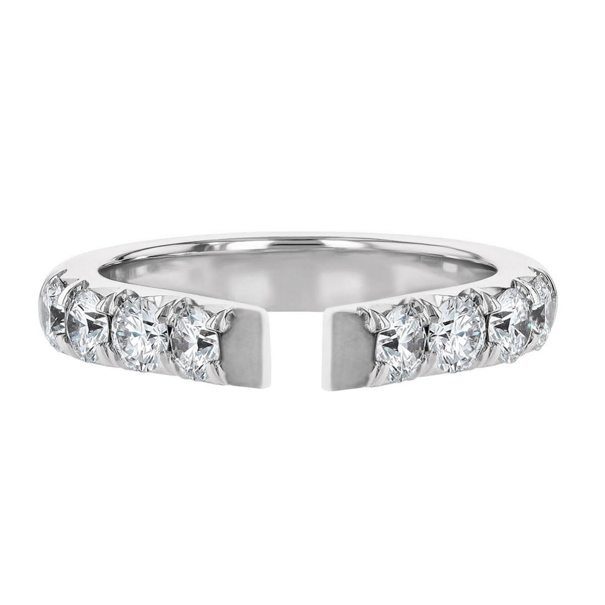 18K Gold Diamond Flush Fit .90 cttw Engagement Ring Setting