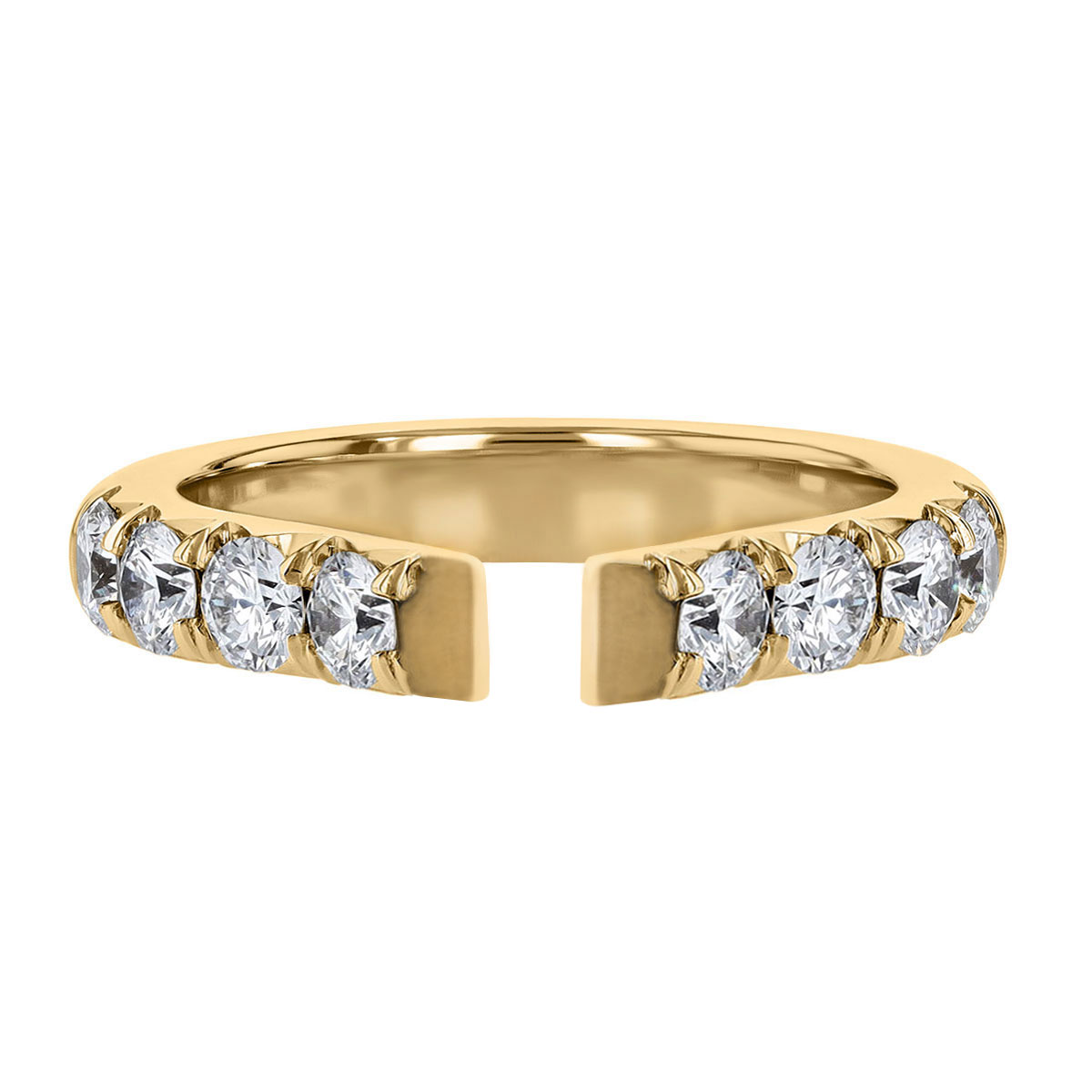 18K Gold Diamond Flush Fit .90 cttw Engagement Ring Setting