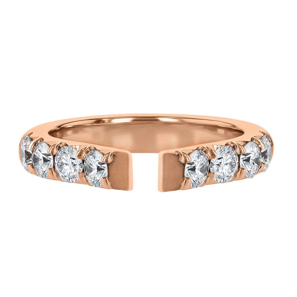 18K Gold Diamond Flush Fit .90 cttw Engagement Ring Setting