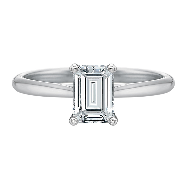 Emerald cut outlet ring settings