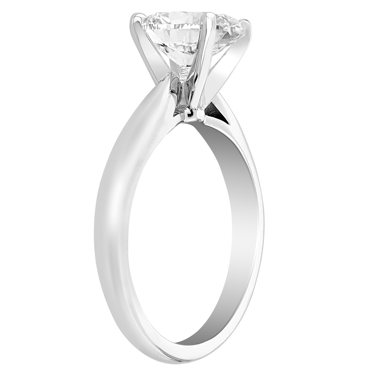 ALTR Lab Grown Oval Diamond Solitaire Engagement Ring in White Gold, 2.01 ct