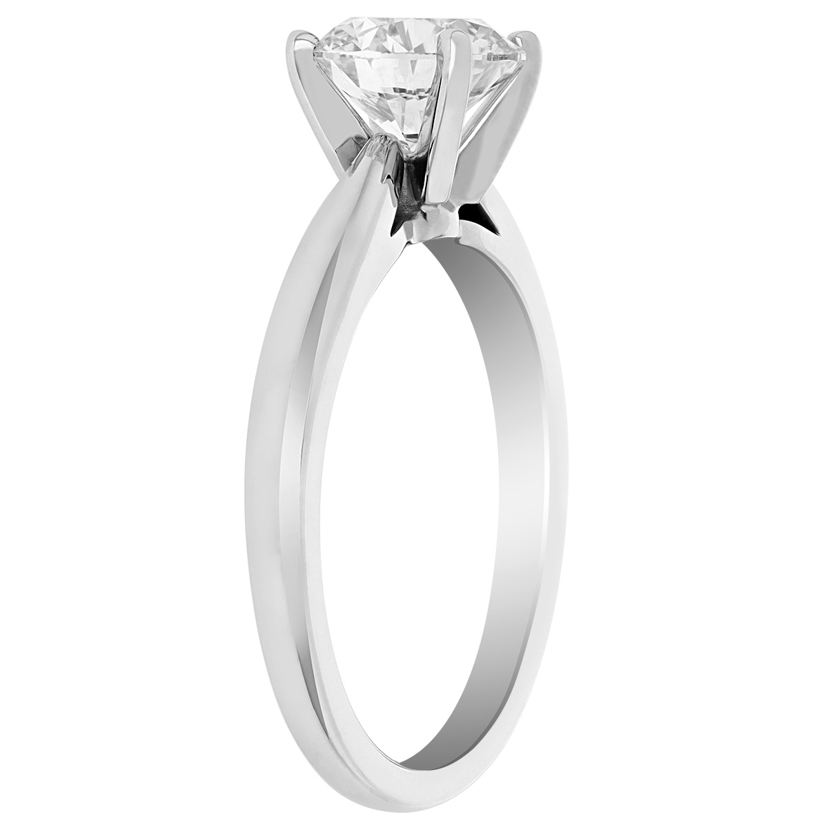 ALTR Lab Grown Round Diamond Solitaire Engagement Ring in White Gold, 1 ...