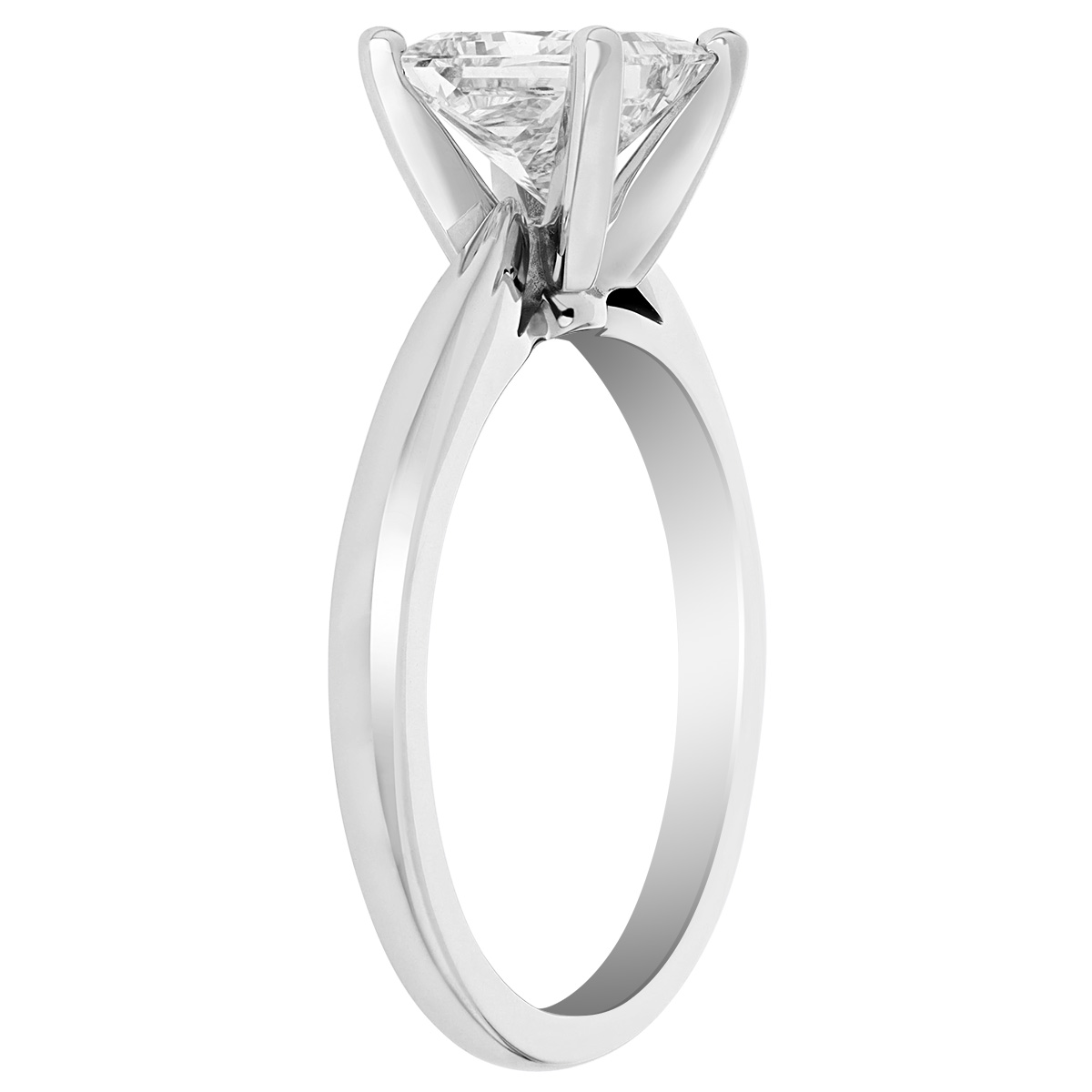 ALTR Lab Grown Princess Cut Diamond Solitaire Engagement Ring in White Gold, 1.52 ct