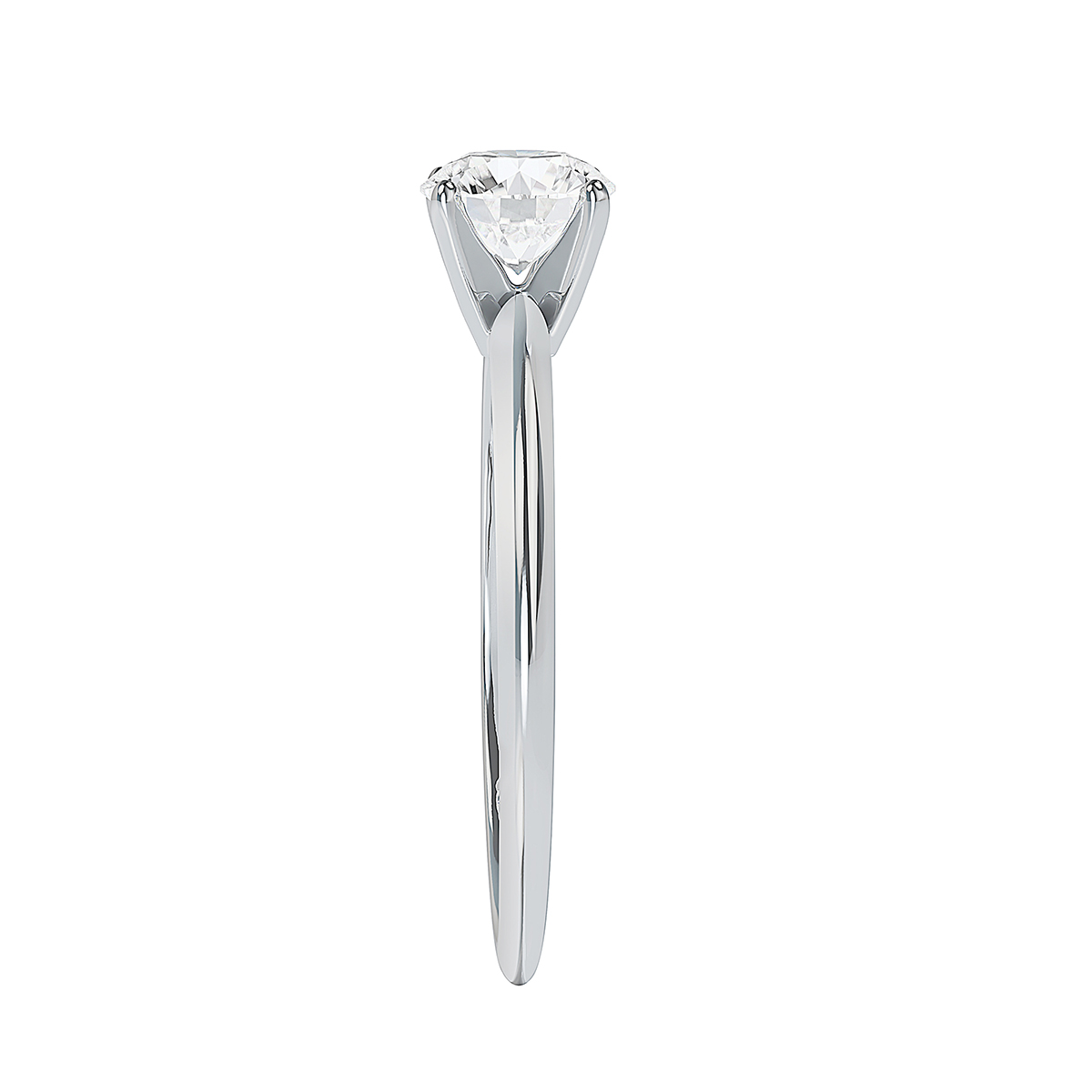 ALTR Lab Grown Round Diamond Solitaire Engagement Ring in White Gold ...