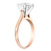 Round Lab-Grown Diamond Solitaire Engagement Ring in Rose Gold, 2.12 ct
