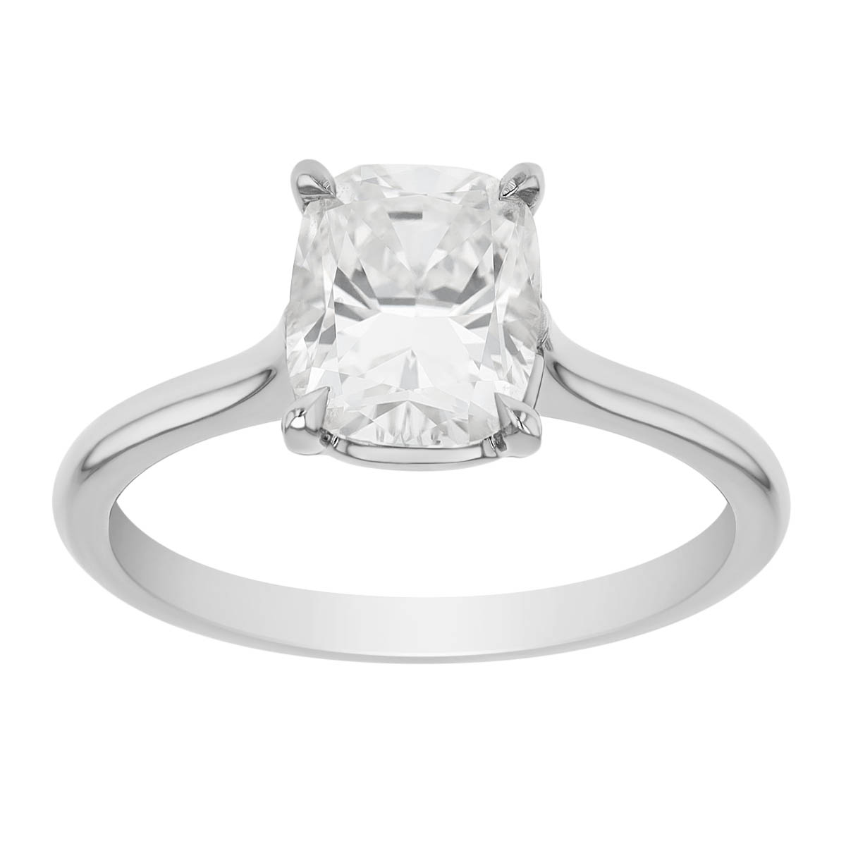 Kwiat Cushion Diamond Solitaire Engagement Ring in Platinum, 1.54 ct