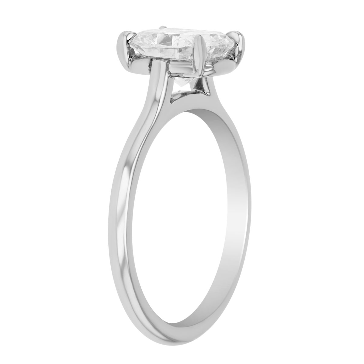 Kwiat Cushion Diamond Solitaire Engagement Ring in Platinum, 1.54 ct