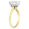Lab Grown Emerald Cut Diamond Solitaire Engagement Ring in 14K Yellow Gold
