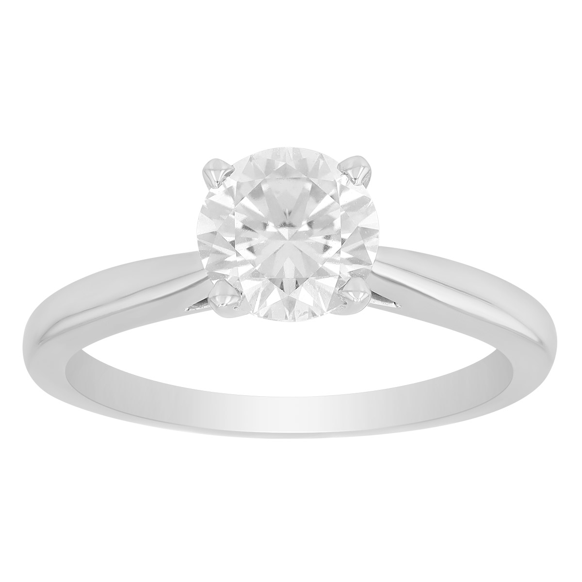 ALTR Lab Grown Round Diamond Solitaire Engagement Ring in 14K White ...
