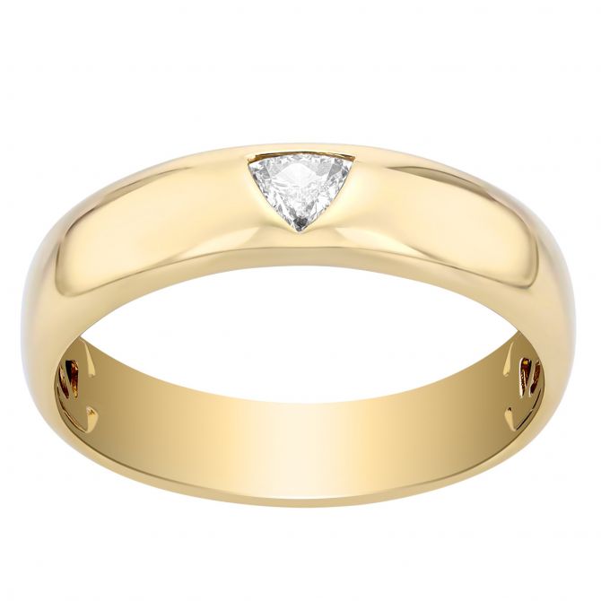 Men's trillion hotsell cut diamond ring