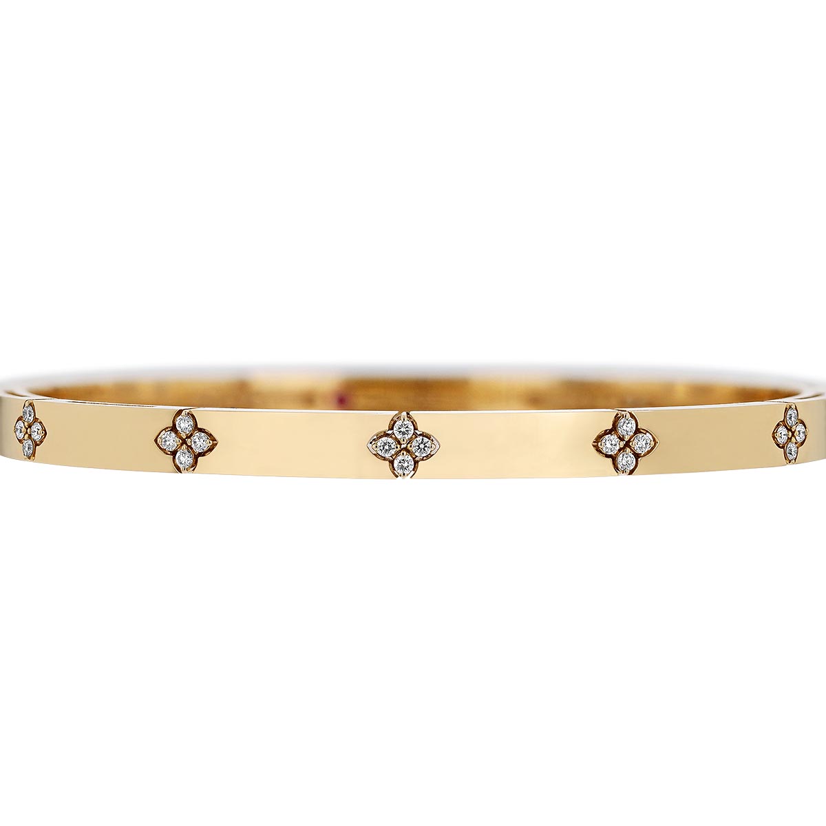 Roberto Coin Love in Verona Diamond Bangle Bracelet in 18K Gold