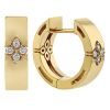 Roberto Coin Love in Verona 18K Gold Small Huggie Hoop Earrings with Diamonds