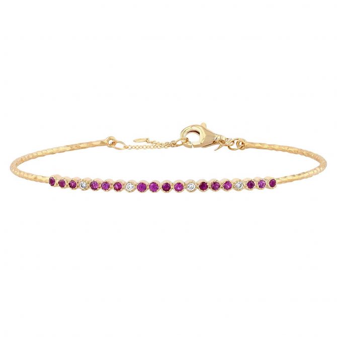 Marika Yellow Gold Ruby & Diamond Bracelet