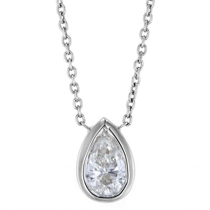 I created the most stunning 5ct Pear Shape Diamond Solitaire Pendant! -  YouTube