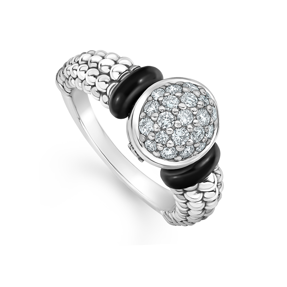 LAGOS Black Caviar Diamond Ring