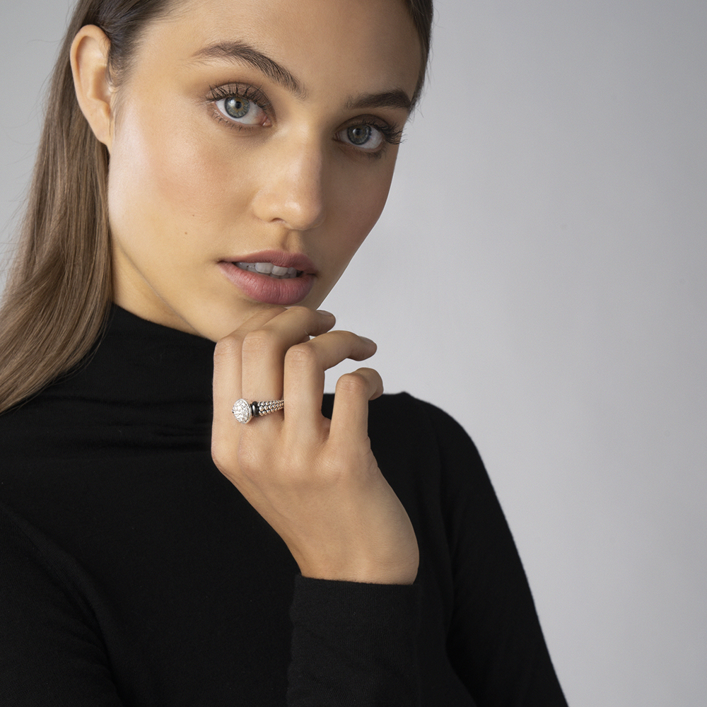 LAGOS Black Caviar Diamond Ring