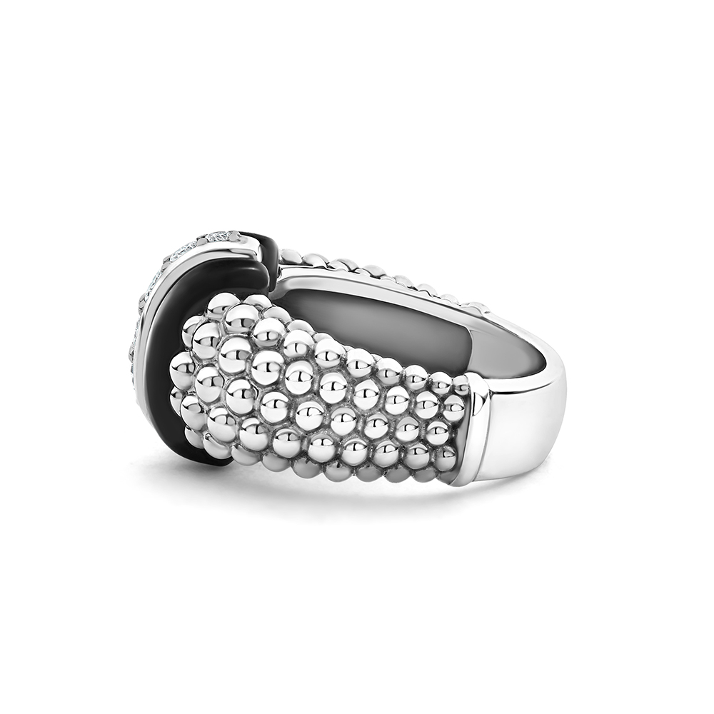 LAGOS Black Caviar Diamond Ring