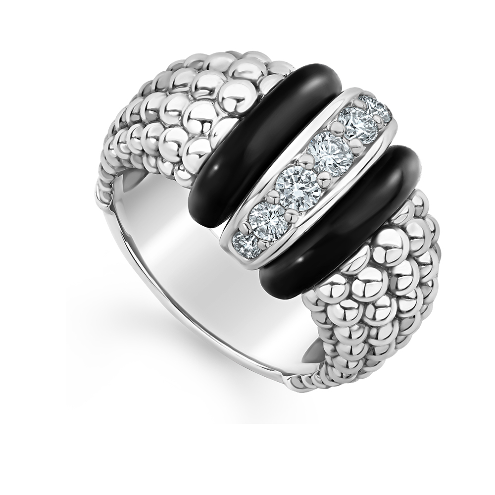 LAGOS Black Caviar Diamond Ring