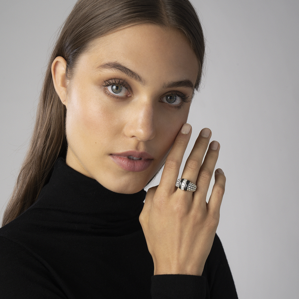 LAGOS Black Caviar Diamond Ring