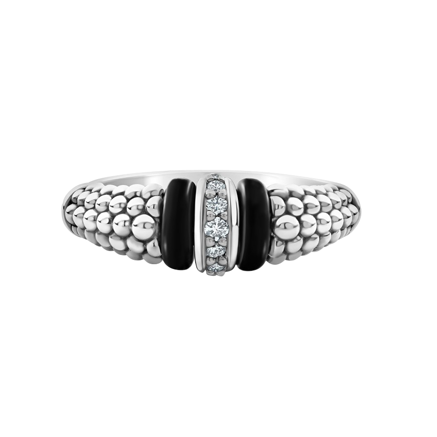 LAGOS Black Caviar Diamond Ring