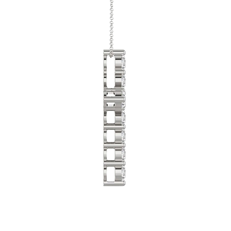 ALTR Lab Grown Diamond Cross Pendant in White Gold, 18