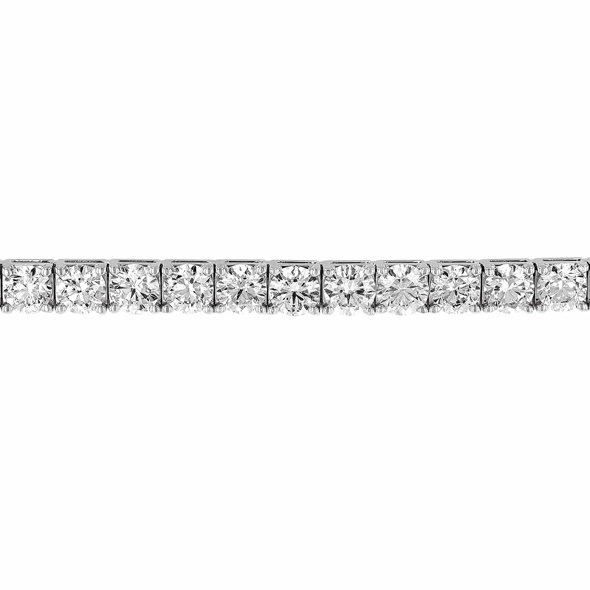 Diamond Tennis Bracelet in Platinum, 21.60 aptw