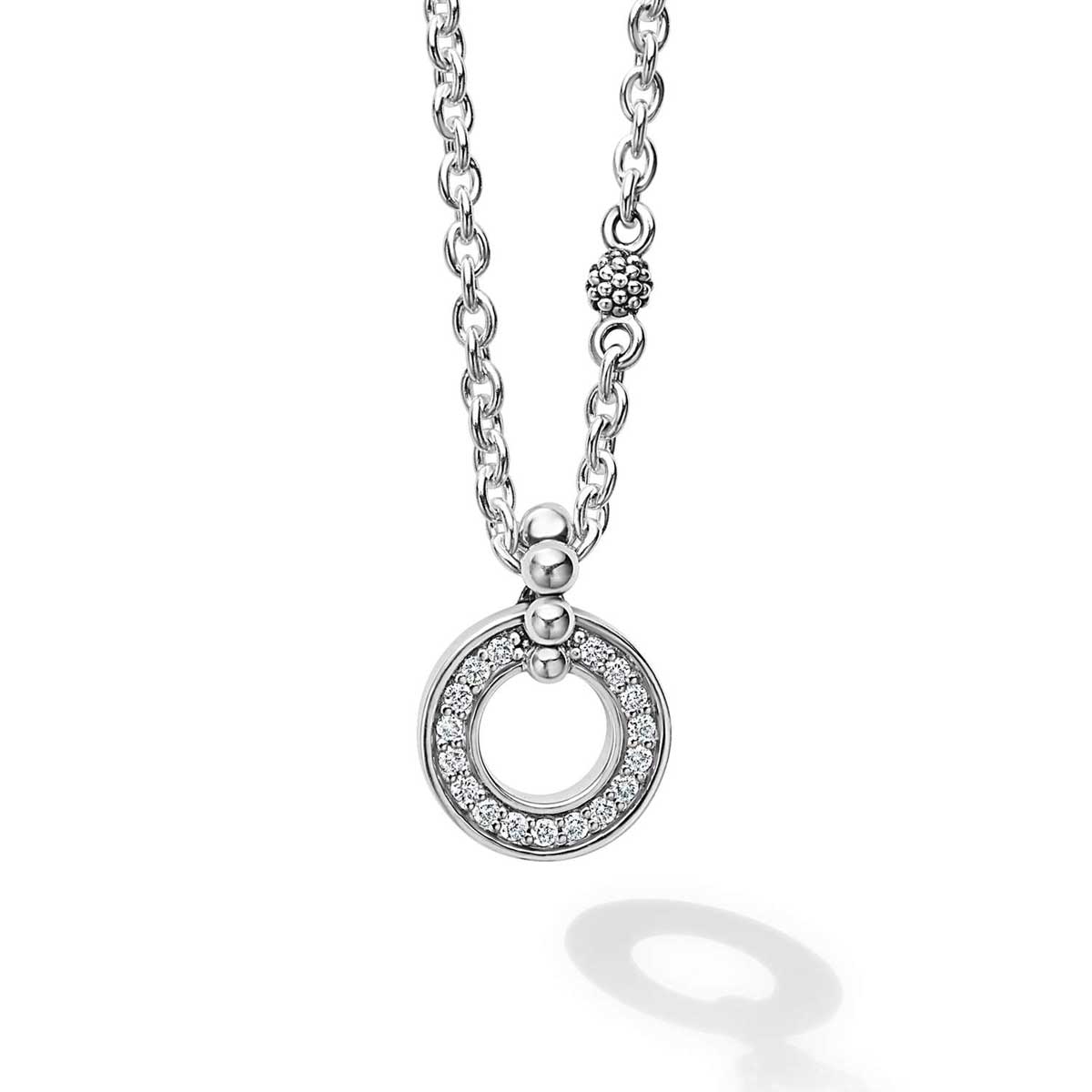LAGOS Caviar Spark Diamond Circle Necklace