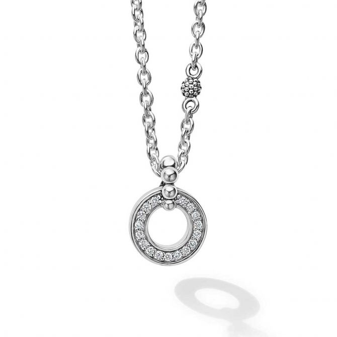 LAGOS Caviar Spark Diamond Circle Necklace