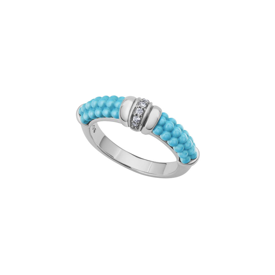 LAGOS Blue Caviar Diamond Stacking Ring