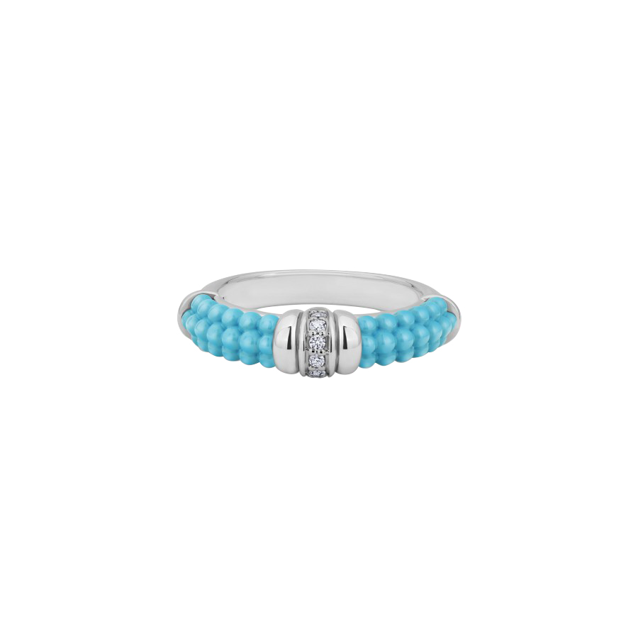 LAGOS Blue Caviar Diamond Stacking Ring