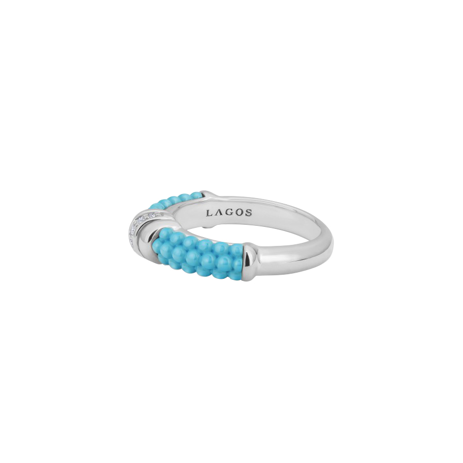 LAGOS Blue Caviar Diamond Stacking Ring